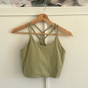 Green Halara workout top